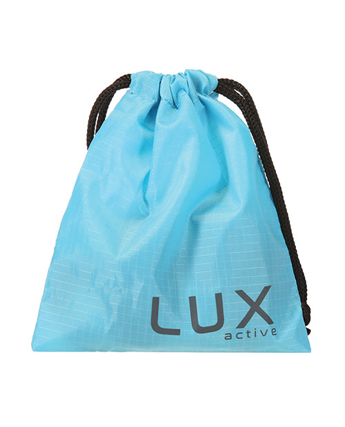 LUX Active Throb Silicone Rechargeable Anal Plug with Remote Control 4.5in - Blue