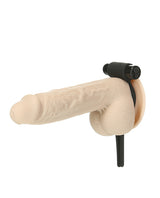 PowerBullet Bolo Bullet Silicone Rechargeable Cock Tie - Black/Silver