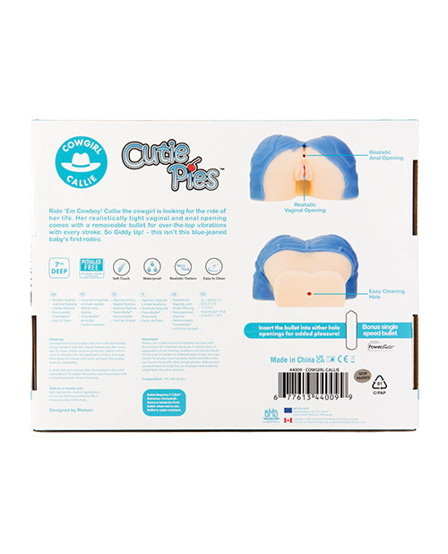 CutiePies Cowgirl Callie Vagina Masturbator with PowerBullet - Vanilla