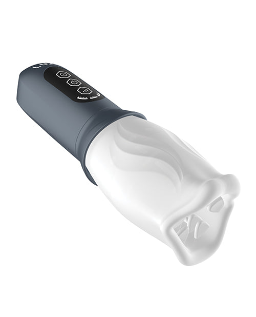 LUX Active First Class Rechargeable Rotating Masturbator Cup - Navy/White