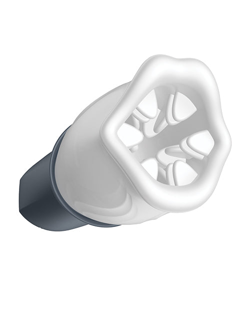 LUX Active First Class Rechargeable Rotating Masturbator Cup - Navy/White