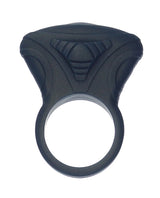 Lux Active Circuit Rechargeable Silicone Cock Ring with Remote Control - Navy