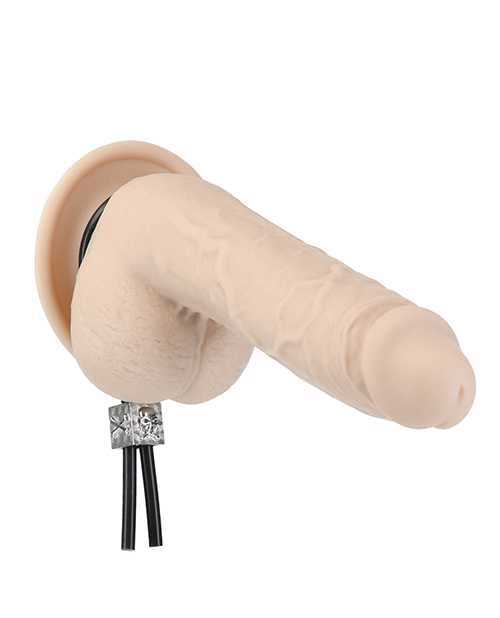 LUX Active Tether Adjustable Silicone Cock Tie - Black/Silver