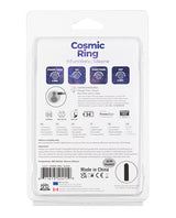PowerBullet Cosmic Ring Rechargeable Silicone Vibrating Cock Ring - Black