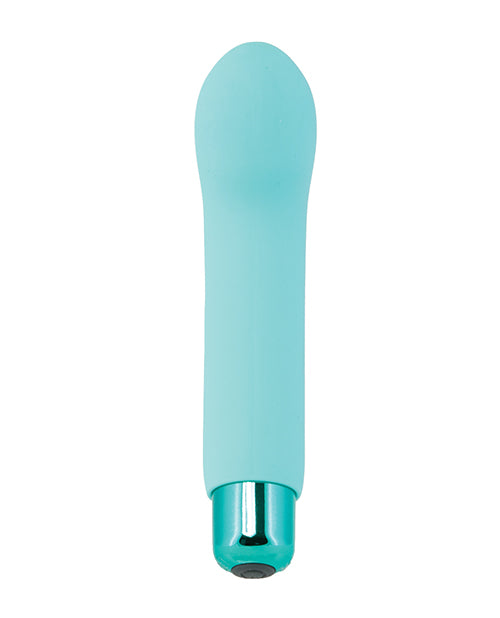 PowerBullet Sara`s Spot 10 Function Rechargeable Silicone Vibrating Bullet - Teal
