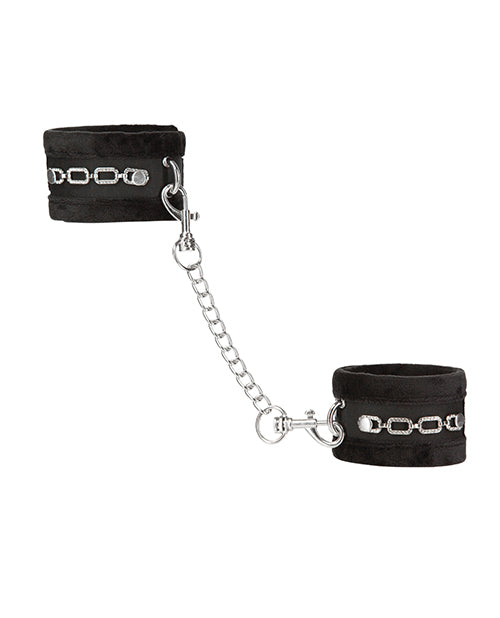 Punishment Crystal Detail Handcuffs - Black