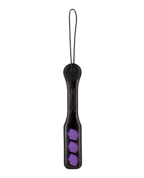 Punishment Paddle Lips - Black/Purple