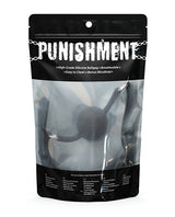 Punishment Silicone Ball Gag - Black