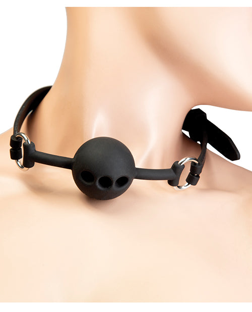 Punishment Silicone Ball Gag - Black