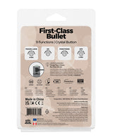 PowerBullet First Class Rechargeable Mini Bullet with Crystal - Silver