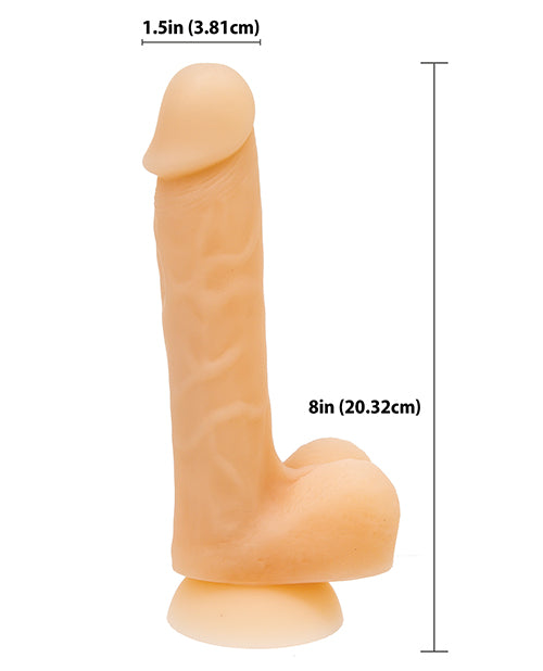 Addiction Bendable David Silicone Dildo 8in - Vanilla