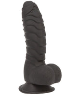 Addiction Toy Collection Ben Silicone Dildo with Balls 7in - Black