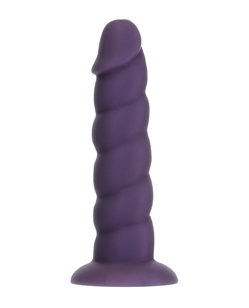 Addiction Fantasy Unicorn Silicone Dildo 7in - Purple