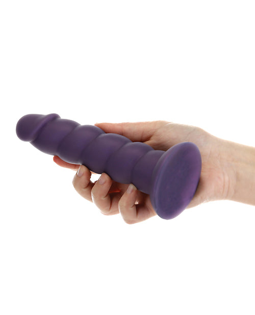 Addiction Fantasy Unicorn Silicone Dildo 7in - Purple