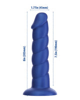 Addiction Fantasy Unicorn Silicone Dildo 8in - Blue