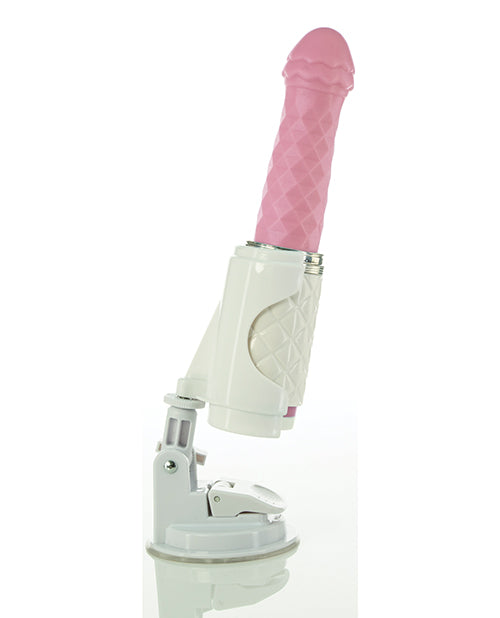 Pillow Talk Feisty Silicone Thrusting and Vibrating Massager - Pink