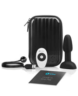 B-Vibe Rimming Petite Rechargeable Silicone Anal Plug with Remote Control - Black