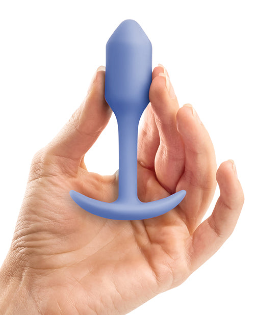 B-Vibe Snug Plug 1 Silicone Weighted Butt Plug - Violet