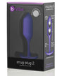 b-Vibe Weighted Snug Plug 2 - 114 g Purple