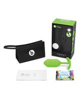B-Vibe Snug Plug 3 Silicone Weighted Anal Plug - Lime Green