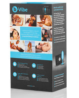 B-Vibe Snug Plug 3 Silicone Weighted Anal Plug - Teal