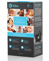 B-Vibe Snug Plug 4 Silicone Weighted Anal Plug - Black