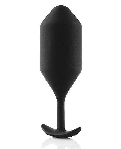 B-Vibe Snug Plug 5 Silicone Weighted Anal Plug - Black