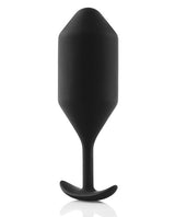 B-Vibe Snug Plug 5 Silicone Weighted Anal Plug - Black