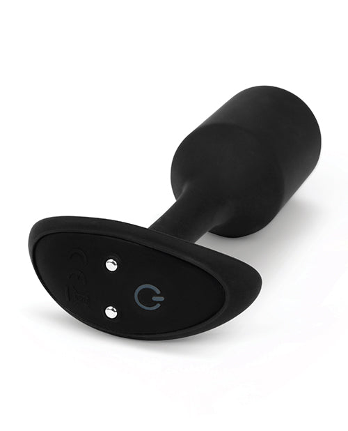 B-Vibe Vibrating Snug Plug 2 Rechargeable Silicone Anal Plug - Black
