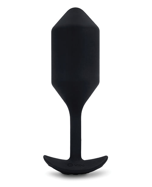 B-Vibe Vibrating Snug Plug 4 Rechargeable Silicone Anal Plug - Black