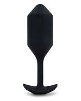 B-Vibe Vibrating Snug Plug 4 Rechargeable Silicone Anal Plug - Black
