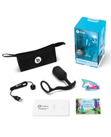 B-Vibe Vibrating Snug and Tug Rechargeable Silicone Cock Ring andamp; Anal Plug - XLarge - Black