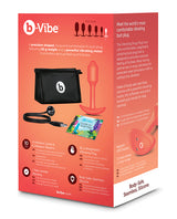 B-Vibe Vibrating Snug Plug Rechargeable Silicone Anal Plug - Small - Orange