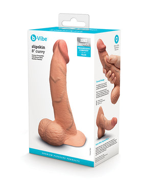 b-Vibe Slipskin 8" Curvy - Mocha