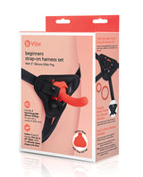 b-vibe Beginner Strap-On Harness Set - With 5&rdquo; Silicone Dildo Peg