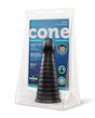 b-Vibe Cone 10" Tapered & Ribbed Dildo w/Suction Cup
