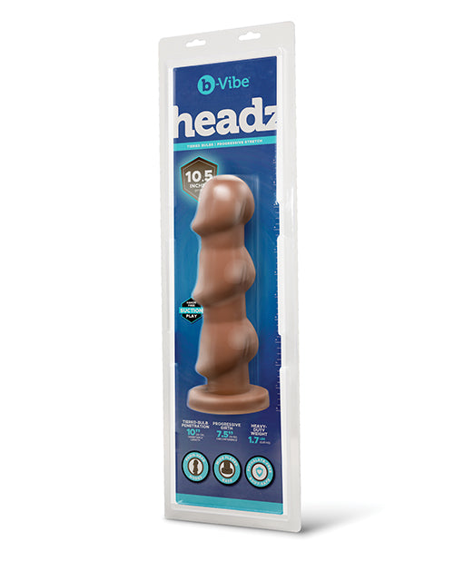 b-Vibe Headz 10.5" Multi-Bulb Dildo w/Flared Base