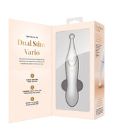 Bodywand Dual Stim Vario Silicone Vibrator - White/Gold