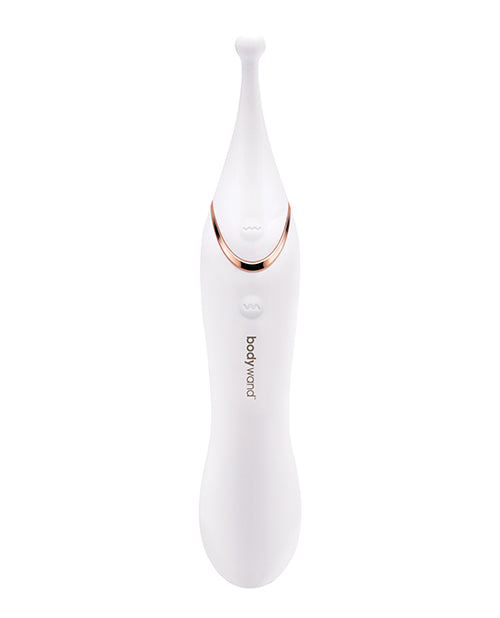 Bodywand Dual Stim Vario Silicone Vibrator - White/Gold