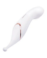 Bodywand Dual Stim Vario Silicone Vibrator - White/Gold