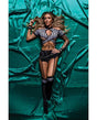 Role Play Risque Referee 6 pc Set Black/White M/L