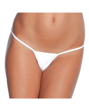 Low Rise Lycra G-String White XL