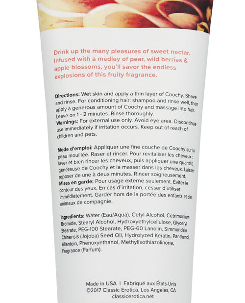 Coochy Shave Cream Sweet Nectar 3.4oz