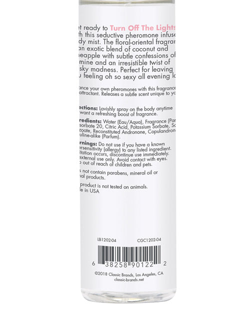 CG Pheromone Fragrance Mist Turn Off The Lights 3.5 Ounces