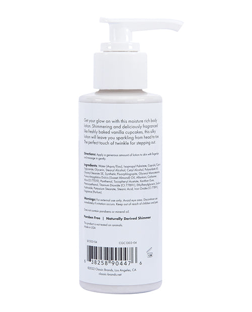 CG Glow Vanilla Cupcake Fragranced Shimmer Lotion - Silver