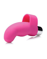 Gossip G-Thrill Silicone Finger Vibrator with Full Size Bullet - Pink