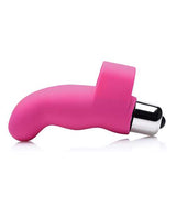 Gossip G-Thrill Silicone Finger Vibrator with Full Size Bullet - Pink