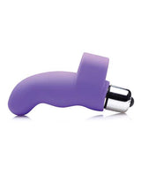 Gossip G-Thrill Silicone Finger Vibrator with Full Size Bullet - Purple