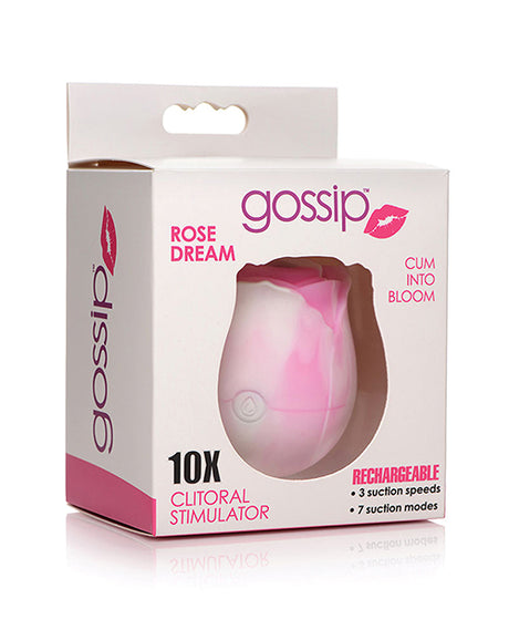 Curve Toys Gossip Cum Into Bloom Clitoral Vibrator - Rose Dream Swirl