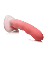 Simply Sweet Wavy Silicone Dildo - Pink/White